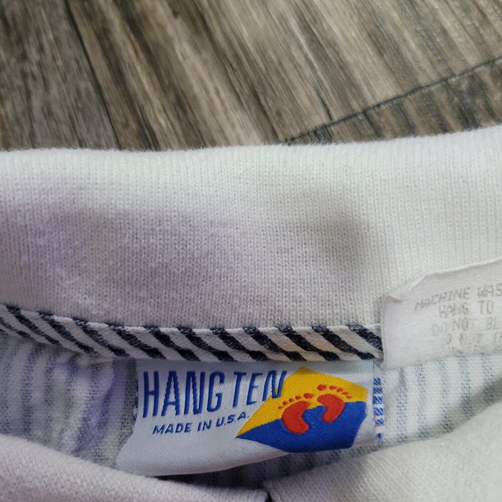 Vintage 80’s Hangten Sailor Cropped Blouse Sz L USA TAG Chic Classy Indie - Picture 6 of 12